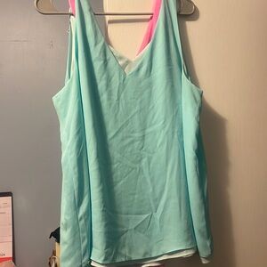 Lilly Pulitzer reversible tank. Worn once. Size XL.